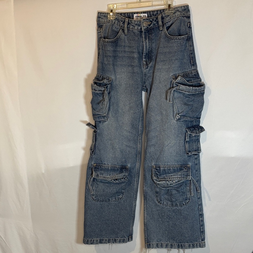 Ukids Blue Cargo Jeans size 14/16